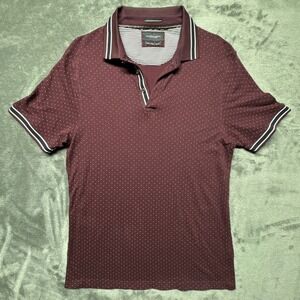 Denim & Flower By Ricky Singh Short‎ Sleeve Polo Shirt Men's Large 0763